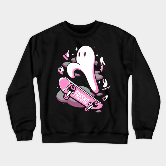 The Fresno Nightskater Crewneck Sweatshirt by 8BitHobo